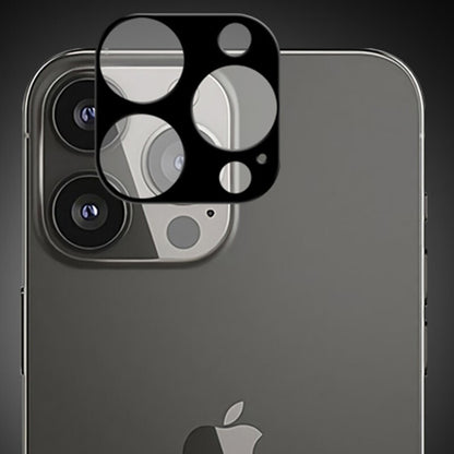 Techsuit Rear Camera Protective Film for Apple iPhone 13 Pro Max / 13 Pro, Tempered Glass, Black