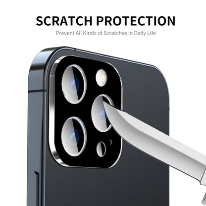 Pellicola protettiva per fotocamera posteriore Techsuit per Apple iPhone 15 Pro Max / 15 Pro, vetro temperato, nero
