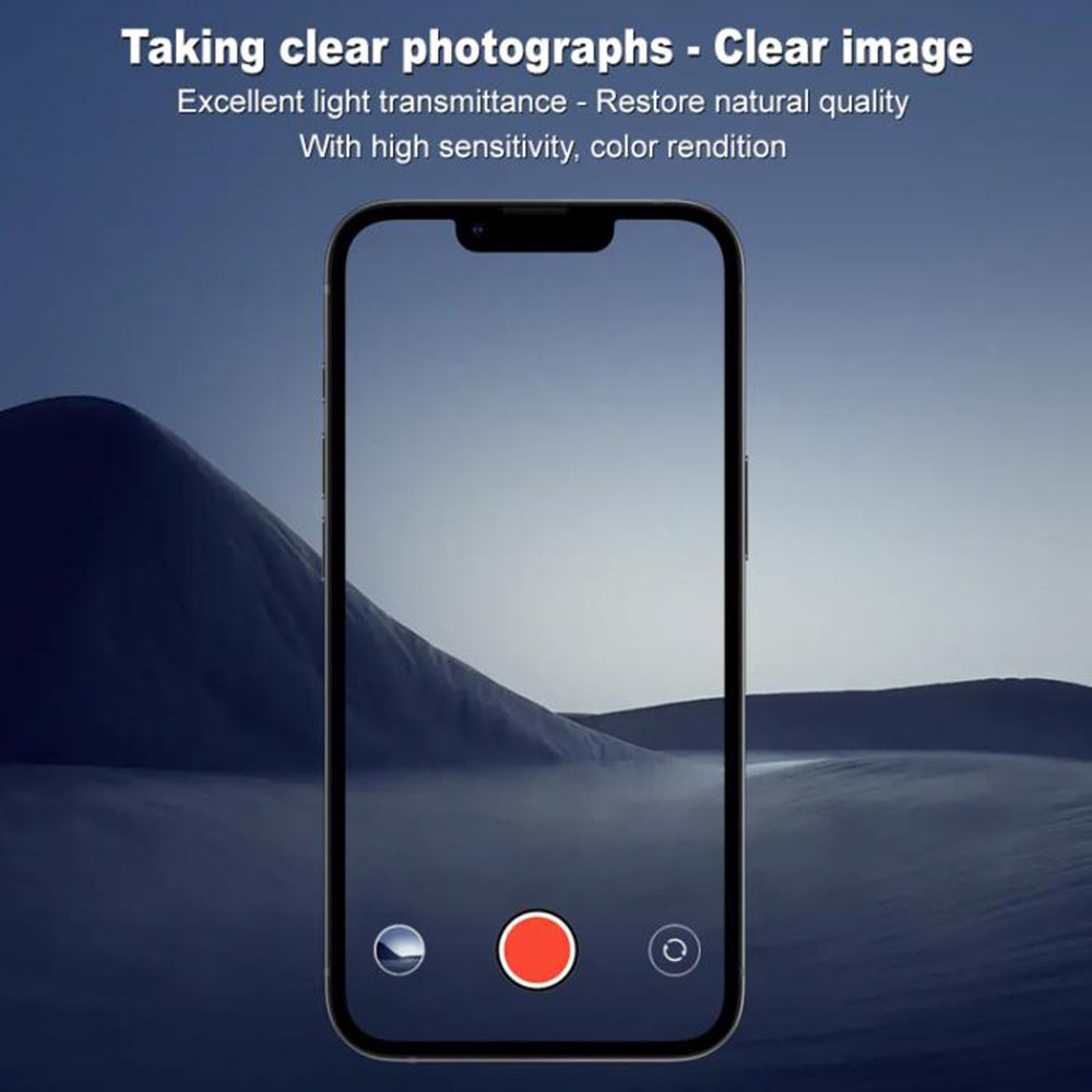 Pellicola protettiva per fotocamera posteriore Techsuit per Apple iPhone 17e / 16e, vetro temperato, nero