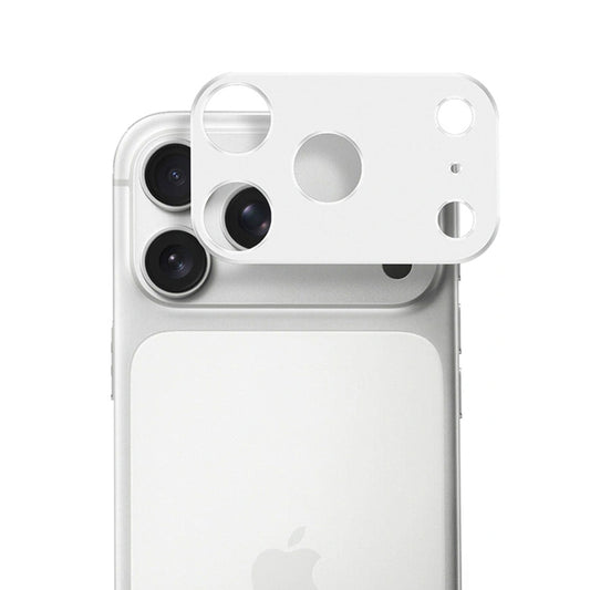 Pellicola protettiva per fotocamera posteriore Techsuit per Apple iPhone 17 Pro Max, vetro temperato, argento