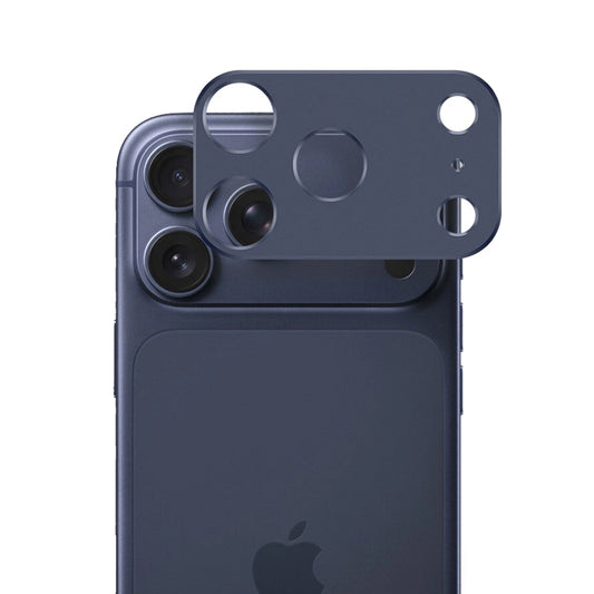 Pellicola protettiva per fotocamera posteriore Techsuit per Apple iPhone 17 Pro Max, vetro temperato, blu scuro