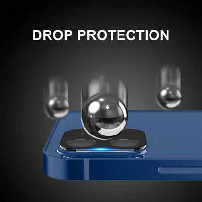 Techsuit Rear Camera Protective Film for Apple iPhone 17 Pro Max, Tempered Glass, Dark Blue