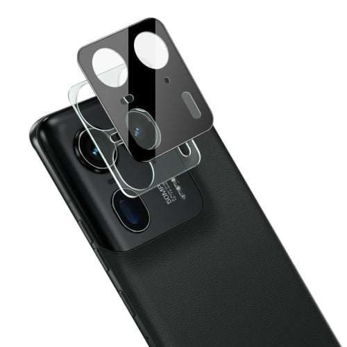 Techsuit Rear Camera Protective Film for Motorola Edge 50 Ultra, Tempered Glass, Black