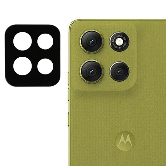 Pellicola protettiva per fotocamera posteriore Techsuit per Motorola Moto G86, vetro temperato, nero