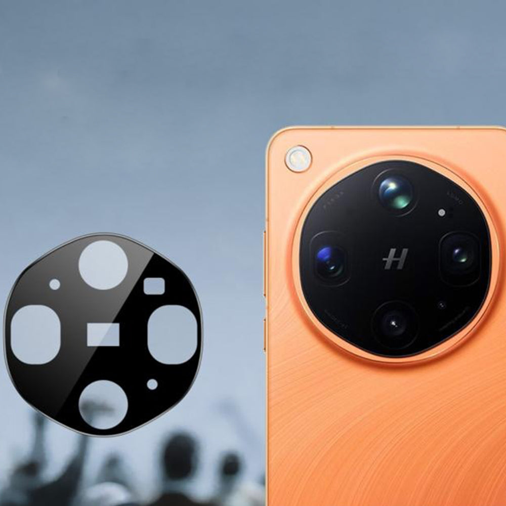 Pellicola protettiva per fotocamera posteriore Techsuit per Oppo Find X9 Ultra, vetro temperato, nero