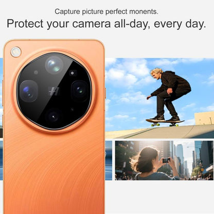 Pellicola protettiva per fotocamera posteriore Techsuit per Oppo Find X9 Ultra, vetro temperato, nero