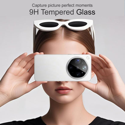 Pellicola protettiva per fotocamera posteriore Techsuit per Oppo Find X9 Ultra, vetro temperato, nero