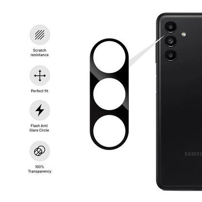 Techsuit Rear Camera Protective Film for Samsung Galaxy S24 S921, Tempered Glass, Black