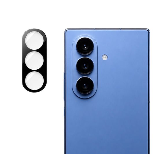 Pellicola protettiva per fotocamera posteriore Techsuit per Samsung Galaxy Z Fold8 Ultra F971, vetro temperato, nero