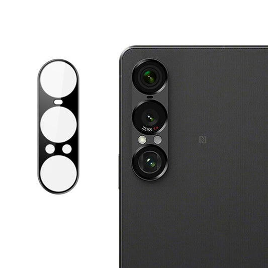 Pellicola protettiva per fotocamera posteriore Techsuit per Sony Xperia 1 VII, vetro temperato, nero