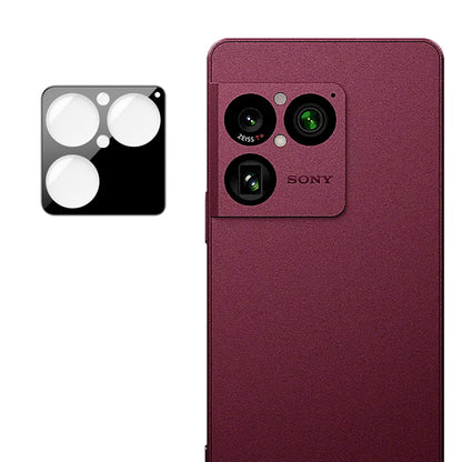 Pellicola protettiva per fotocamera posteriore Techsuit per Sony Xperia 1 VIII, vetro temperato, nera