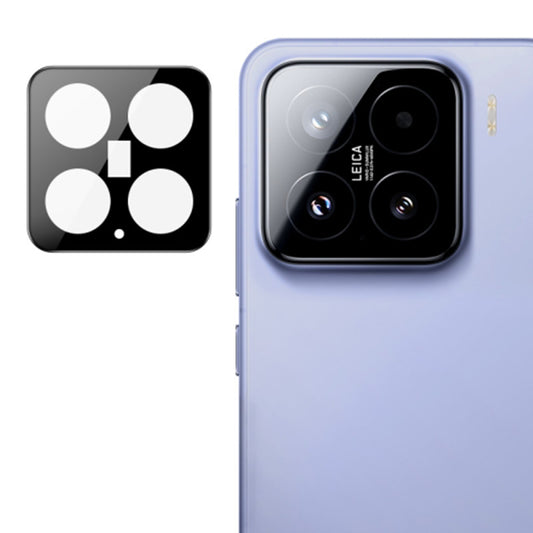 Pellicola protettiva per fotocamera posteriore Techsuit per Xiaomi 15, vetro temperato, nero