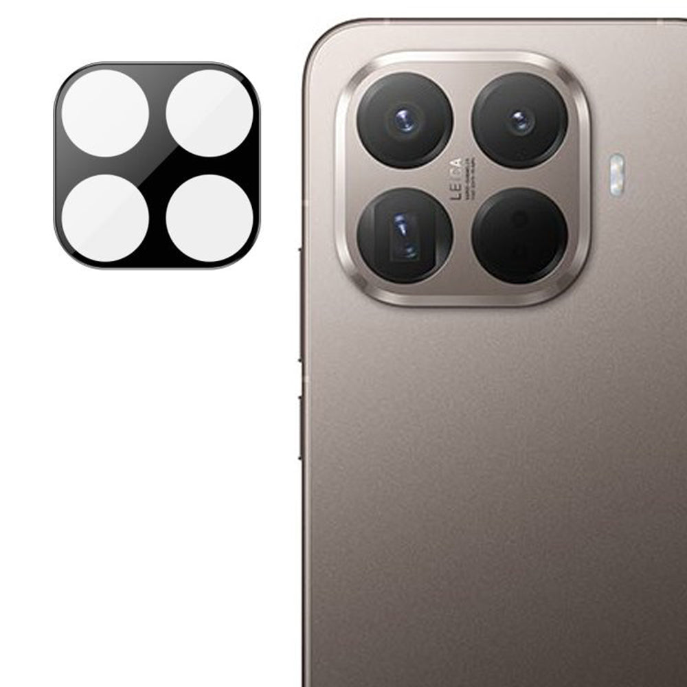 Pellicola protettiva per fotocamera posteriore Techsuit per Xiaomi 15T Pro, vetro temperato, nero
