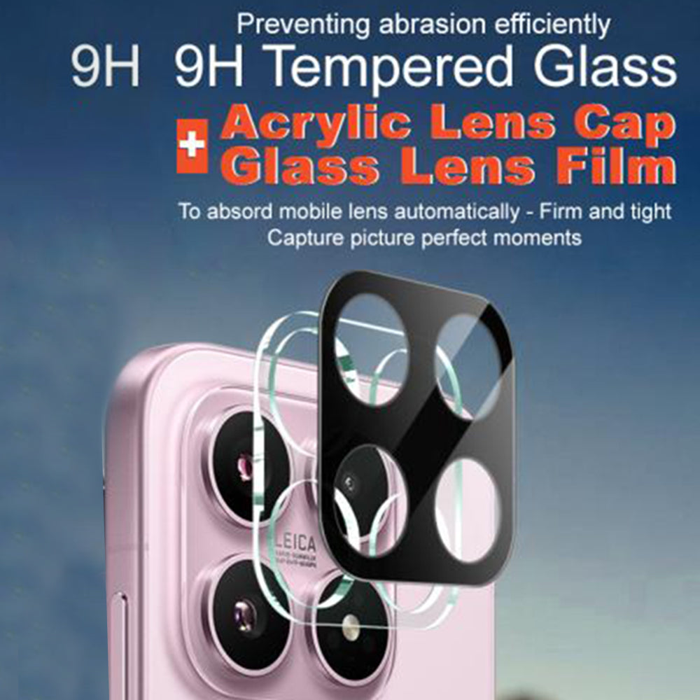 Pellicola protettiva Techsuit per la fotocamera posteriore Xiaomi 17, Vetro Temperato, Nero