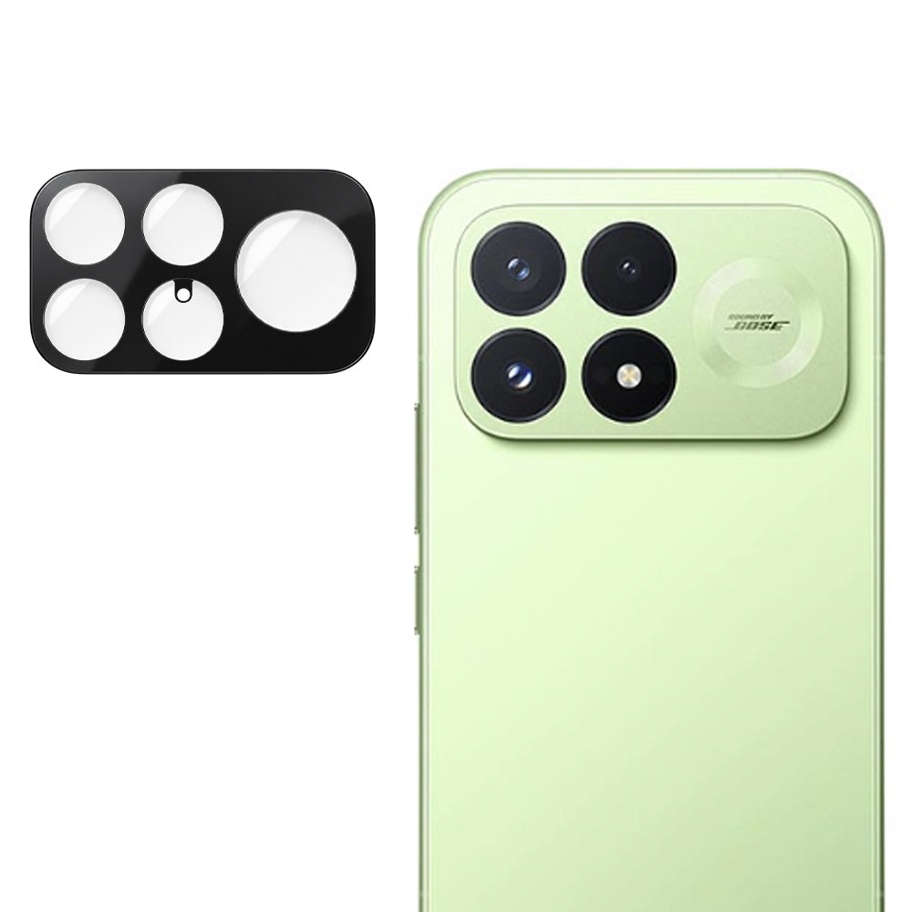 Pellicola protettiva per fotocamera posteriore Techsuit per Xiaomi Poco F9 Pro, vetro temperato, nera