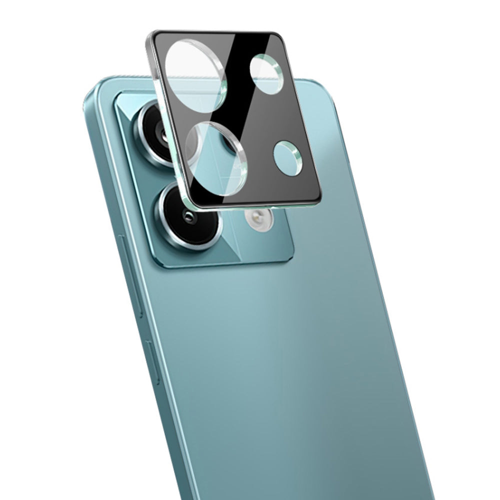Pellicola protettiva per fotocamera posteriore Techsuit per Xiaomi Redmi Note 13 5G, vetro temperato, nero