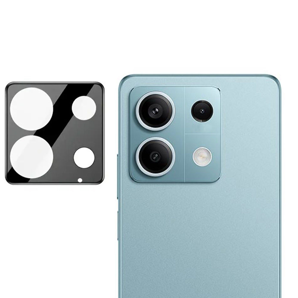 Pellicola protettiva per fotocamera posteriore Techsuit per Xiaomi Redmi Note 13 5G, vetro temperato, nero