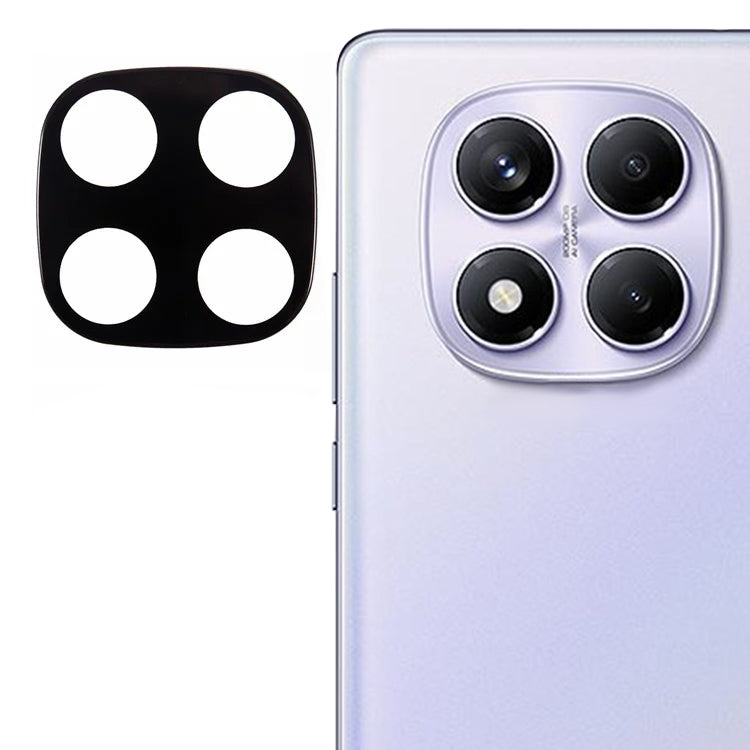Pellicola protettiva per fotocamera posteriore Techsuit per Xiaomi Redmi Note 14 Pro 4G, vetro temperato, nero