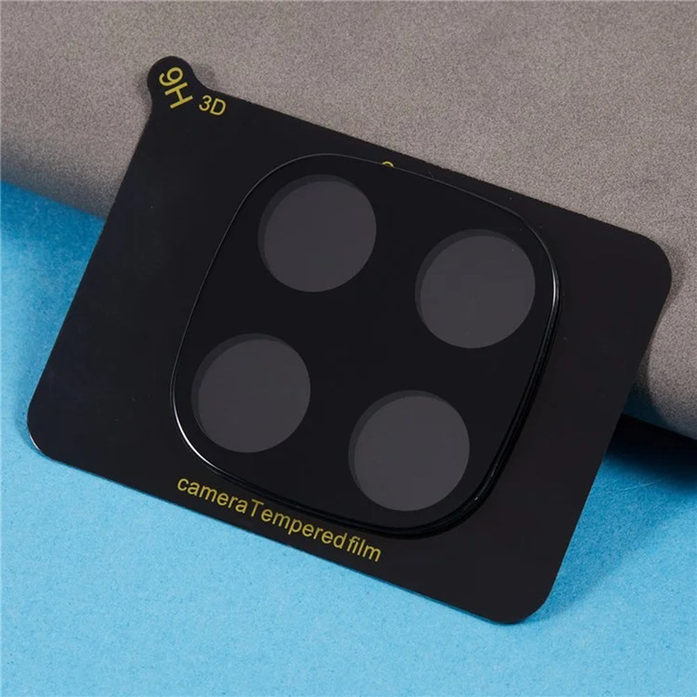 Pellicola protettiva per fotocamera posteriore Techsuit per Xiaomi Redmi Note 14 Pro 4G, vetro temperato, nero