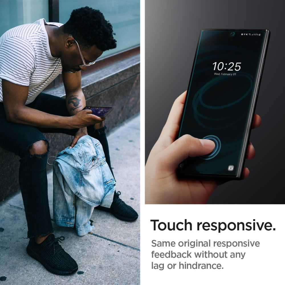 Pellicola Protettiva Schermo Spigen Neo Flex per Samsung Galaxy S24 Ultra S928, Plastica, Set 2 pezzi