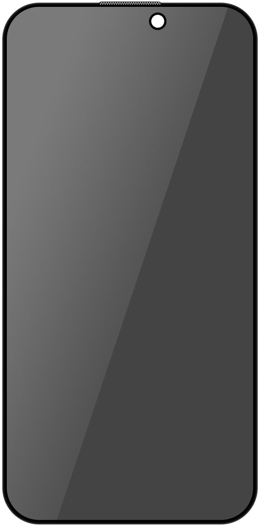 Pellicola Protettiva Schermo Privacy Blueo per Apple iPhone 16 Pro, Vetro Temperato, Full Glue, 5D