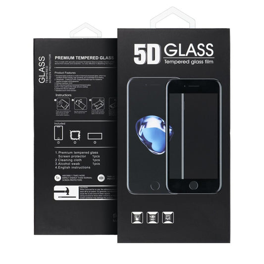 OEM Screen Protector for Samsung Galaxy S25+ S936, Tempered Glass, Full Glue, 5D, Black