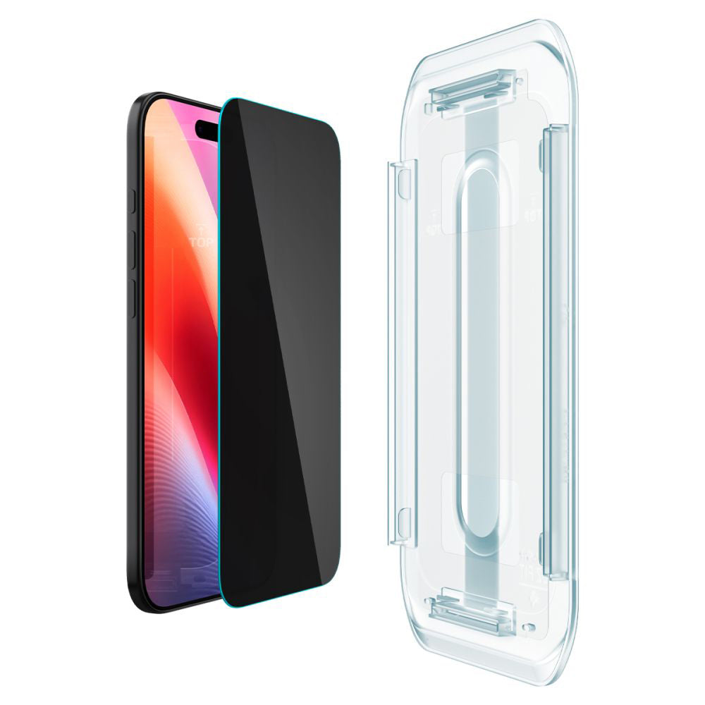 Pellicola Protettiva Privacy Spigen GlastR EZ FIT per Apple iPhone 17 Air, Vetro Temperato, Full Glue, Set 2 pezzi