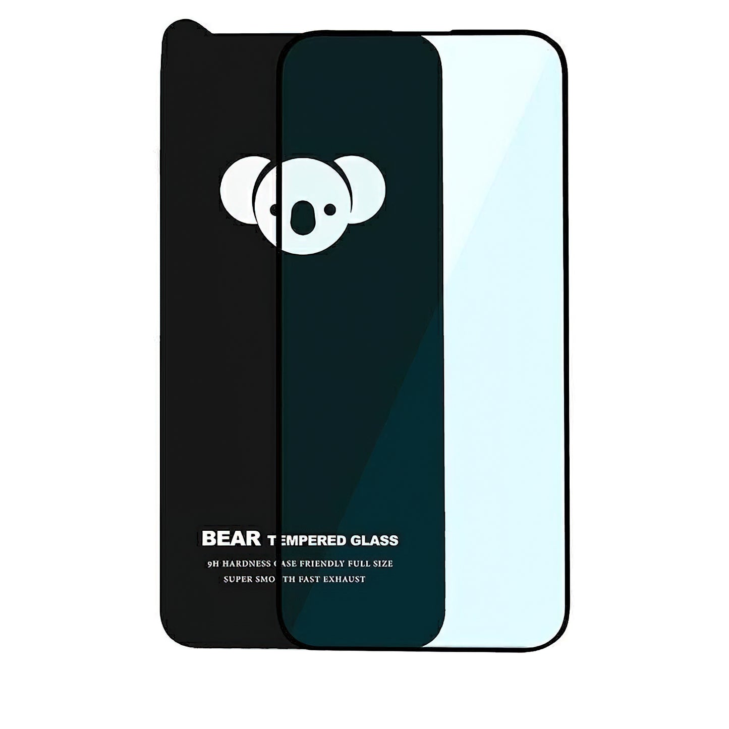 Pellicola protettiva per schermo Bear HD per Apple iPhone 14 Pro Max, Vetro temperato, Full Glue, Nero
