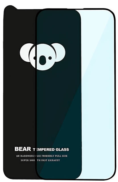 Pellicola protettiva per schermo Bear HD per Apple iPhone 17 Air, Vetro temperato, Full Glue, Nero