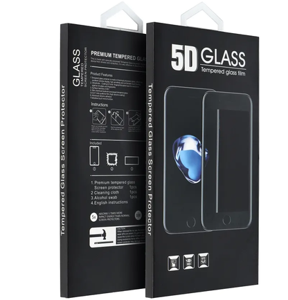 Pellicola protettiva schermo OEM per Motorola Moto G86 Power / G86, Vetro temperato, Full Glue, 5D, Nero