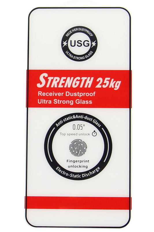 Pellicola protettiva per schermo OEM Ultra Strong 25KG per Samsung Galaxy S25 S931, Vetro temperato, Full Glue, 2.5D, Nero