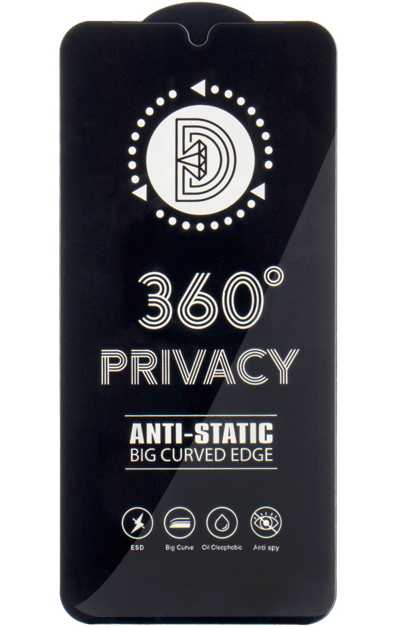Pellicola protettiva per schermo Privacy OEM 360 per Samsung Galaxy A37 5G, Vetro temperato, Full Glue