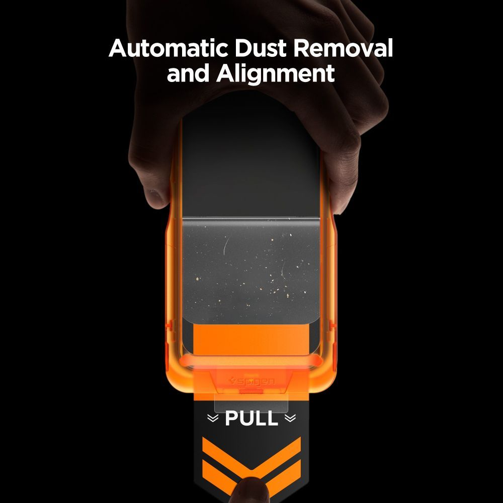 Pellicola Protettiva Schermo Spigen GlastR Align Master Slim per Apple iPhone 17 Pro Max, Vetro Temperato, Full Glue, Set 3 pezzi AGL10099