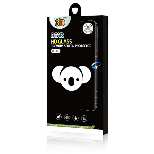 Pellicola protettiva per schermo Bear HD per Samsung Galaxy S24 Ultra S928, Vetro temperato, Full Glue, Nero