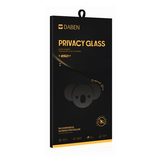 Privacy Bear Screen Protector for Apple iPhone 17e / 16e / 14 / 13 Pro, Tempered Glass, Full Glue