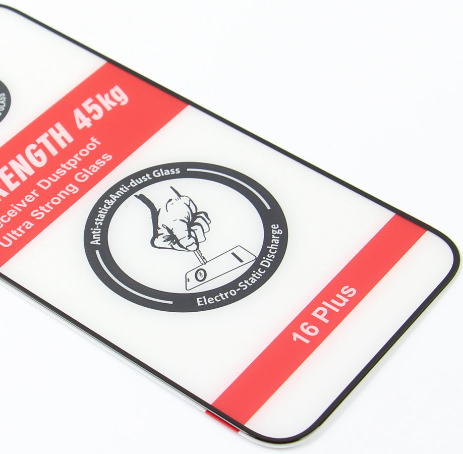 Pellicola protettiva schermo OEM Ultra Strong 45KG per Samsung Galaxy A55 5G A556, Vetro Temperato, Full Glue, 2.5D, Nero