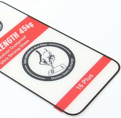Pellicola protettiva schermo OEM Ultra Strong 45KG per Samsung Galaxy A55 5G A556, Vetro Temperato, Full Glue, 2.5D, Nero