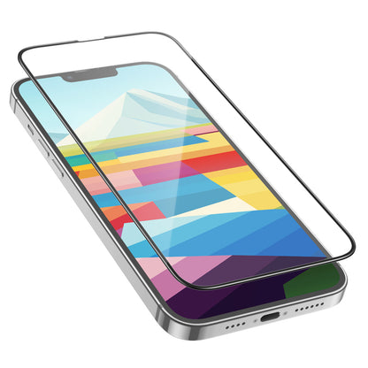 Pellicola Protettiva Schermo HOCO G16 per Apple iPhone 16 / 15, Vetro Temperato, Full Glue, 5D, Nera