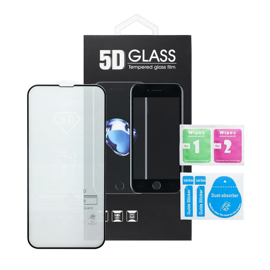 Pellicola protettiva per schermo OEM per Xiaomi 15, Vetro temperato, Full Glue, 5D, Nero