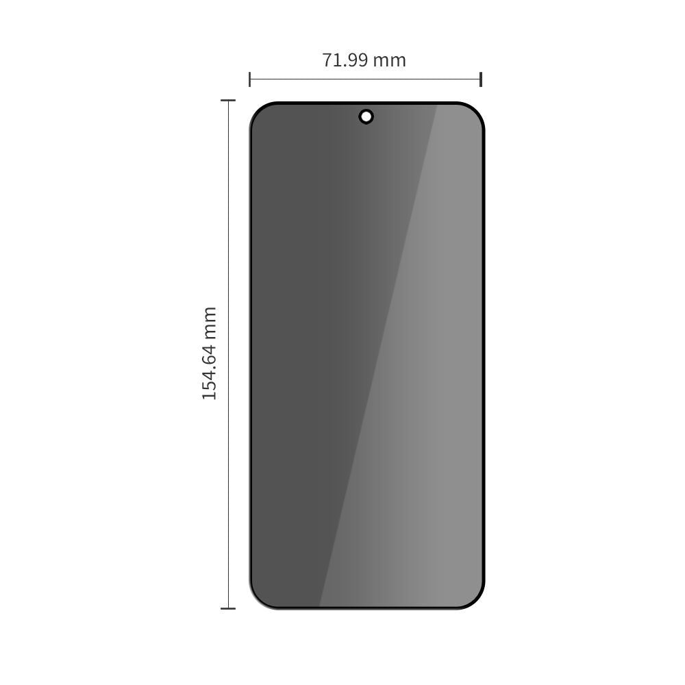 Privacy Tech-Protect Spy+ Screen Protector for Samsung Galaxy S26 Plus S947, Tempered Glass, Full Glue, Set of 2 Pieces