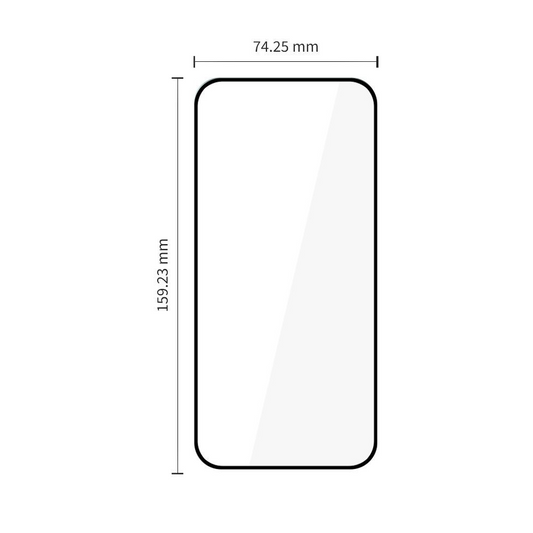Pellicola protettiva per schermo Tech-Protect FIT+ per Motorola Moto G77 / G67, Vetro temperato, Full Glue, Set 2 pezzi, 2.5D, Nero