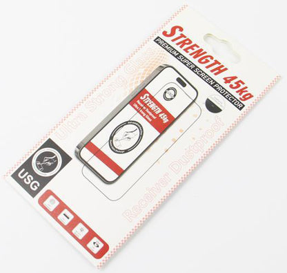 Pellicola protettiva schermo OEM Ultra Strong 45KG per Samsung Galaxy A55 5G A556, Vetro Temperato, Full Glue, 2.5D, Nero
