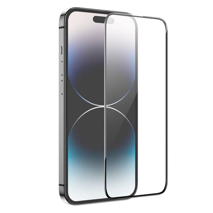 Pellicola Protettiva Schermo HOCO G16 per Apple iPhone 14 Pro, Vetro Temperato, Full Glue, 5D, Nera