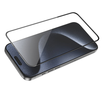 Pellicola Protettiva Schermo HOCO G16 per Apple iPhone 16 Pro Max, Vetro Temperato, Full Glue, 5D, Nera