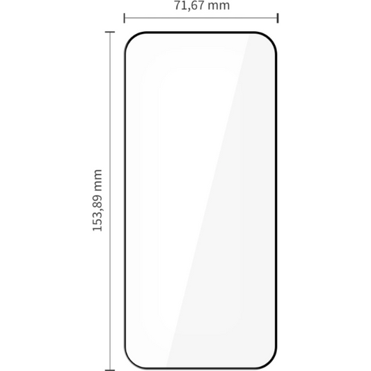 Pellicola protettiva per schermo Tech-Protect FIT+ per Xiaomi Poco F8 Pro, Vetro Temperato, Full Glue, Set 2 pezzi, 2.5D, Nera
