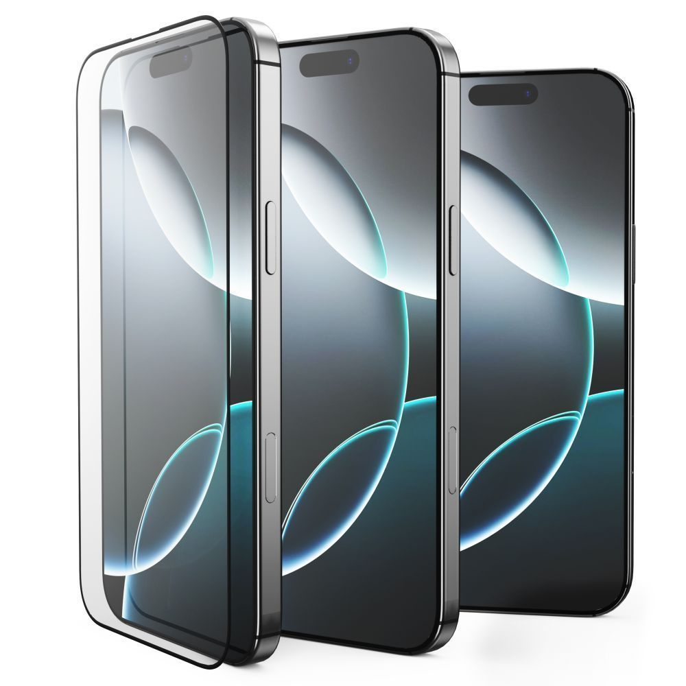 Pellicola protettiva per schermo Tech-Protect FIT+ per Motorola Moto G77 / G67, Vetro temperato, Full Glue, Set 2 pezzi, 2.5D, Nero