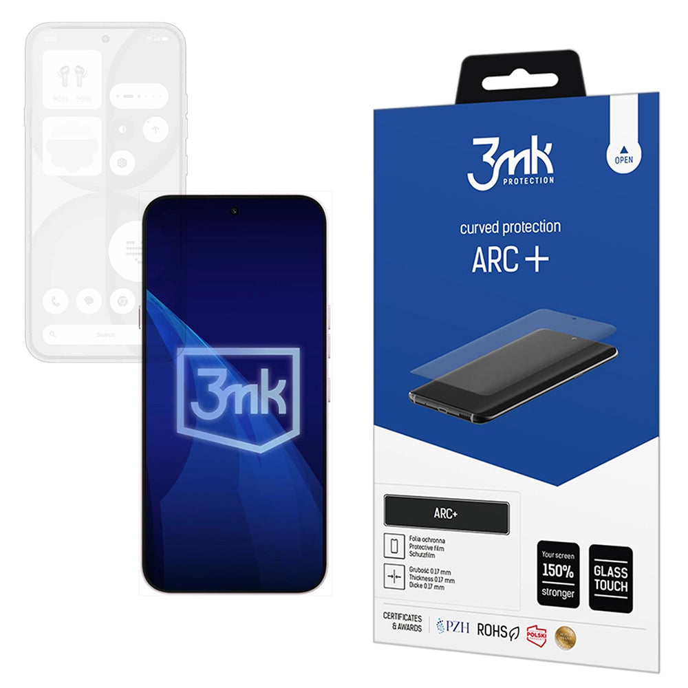3MK ARC+ Screen Protector Film for Nothing Phone (4a), Plastic