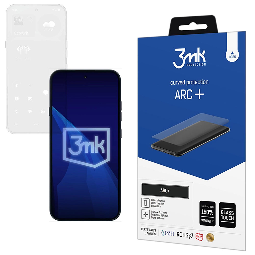 Pellicola protettiva per schermo 3MK ARC+ per Nothing Phone (4a) Pro, Plastica
