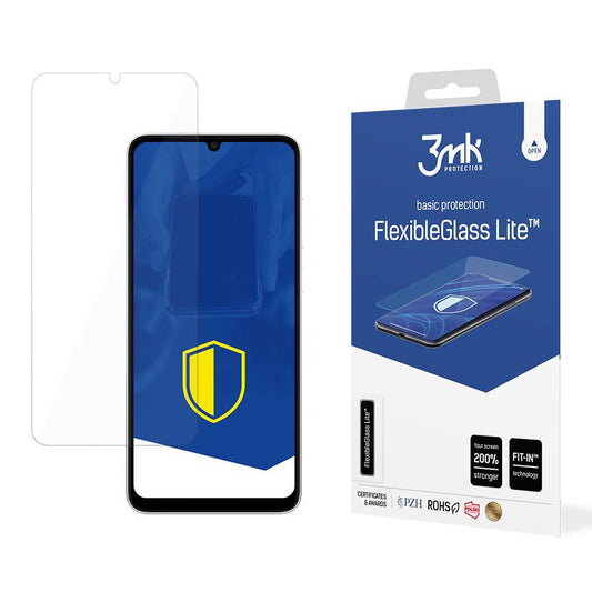 Pellicola protettiva per schermo 3MK FlexibleGlass Lite per Samsung Galaxy A05s A057, Vetro Flessibile, Colla Totale