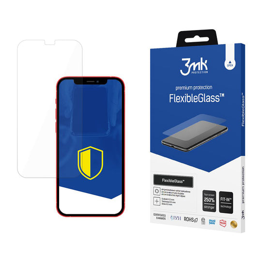 Pellicola protettiva per schermo 3MK FlexibleGlass per Apple iPhone 12 Pro Max, Vetro Flessibile, Colla Totale